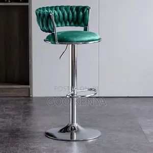 Home Counter Stool; Adjustable Counter Bar Chair With Swivel Function