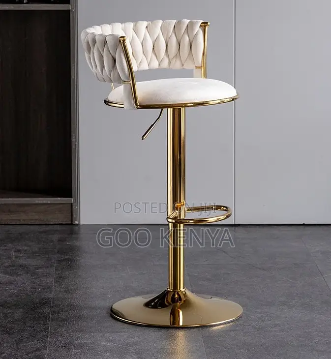 Home Counter Stool; Adjustable Counter Bar Chair With Swivel Function