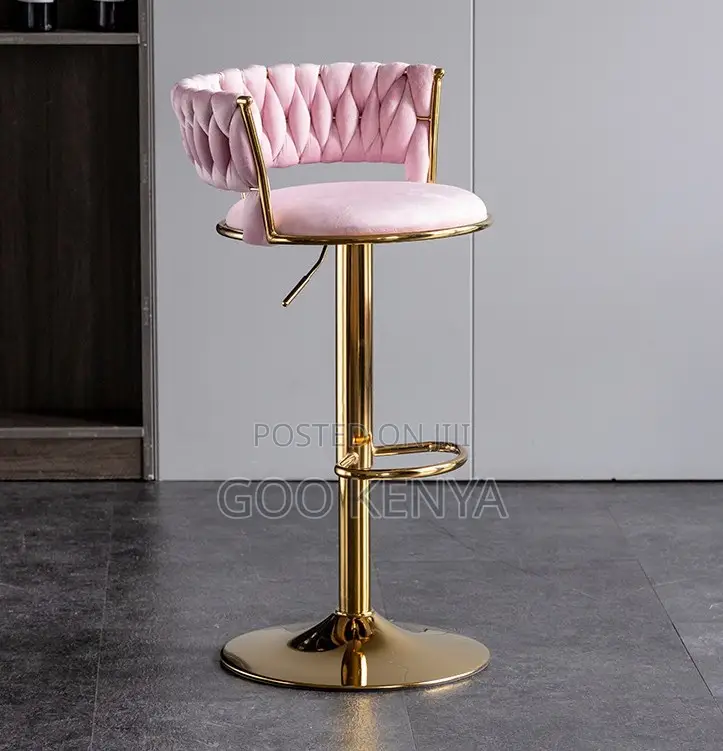 Home Counter Stool; Adjustable Counter Bar Chair With Swivel Function