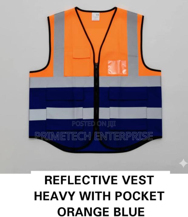 Reflector Vest Orange Blue
