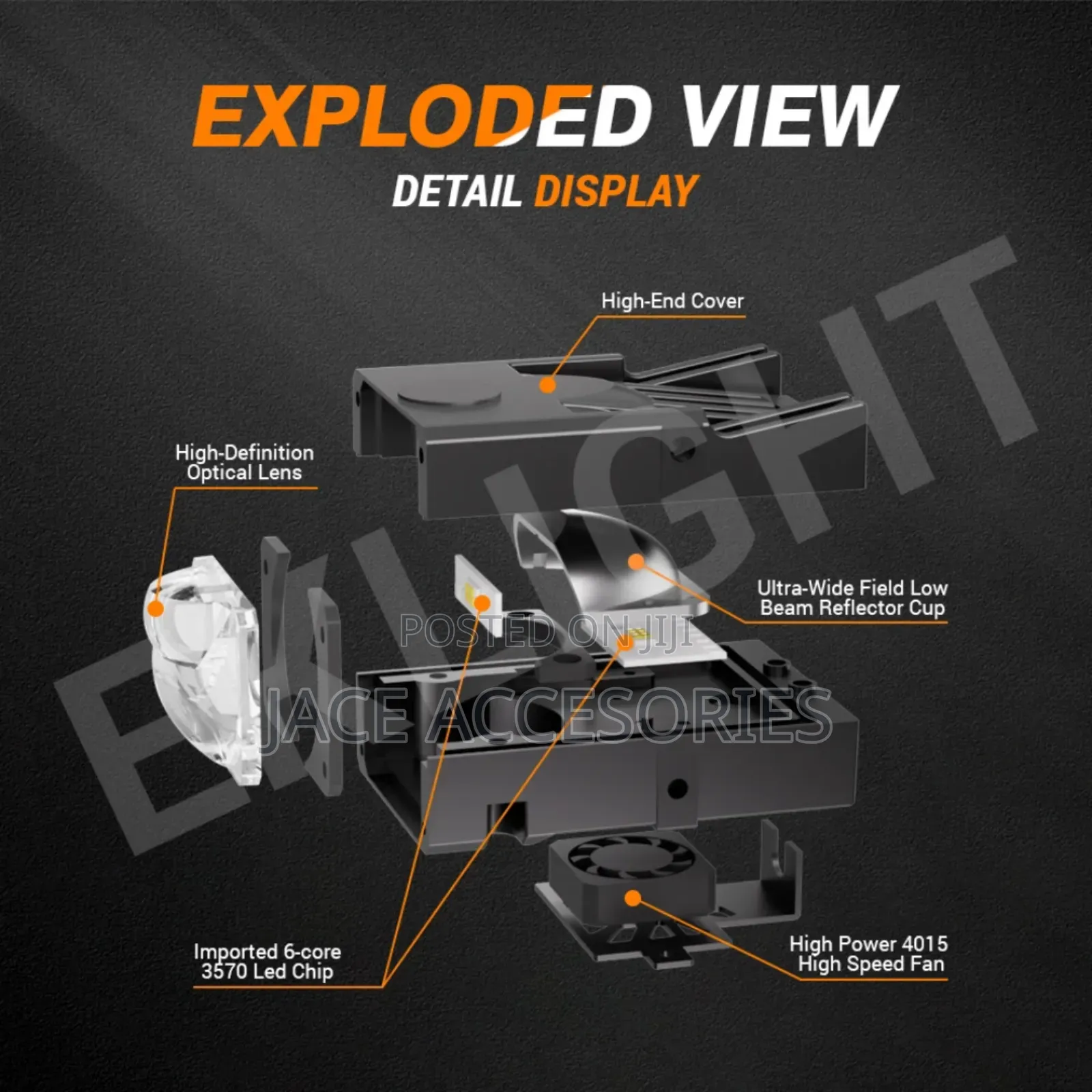 Dual Color Bi Led Grille Spor Lights