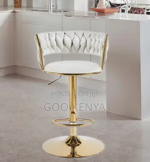 Home Stool; Ergonomic High Chair With Swivel Function and Gas Lift