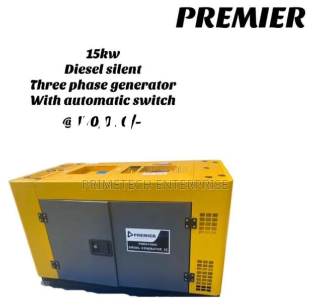 Premier Silent Diesel Generator 15kw 3phase With Ats - main view