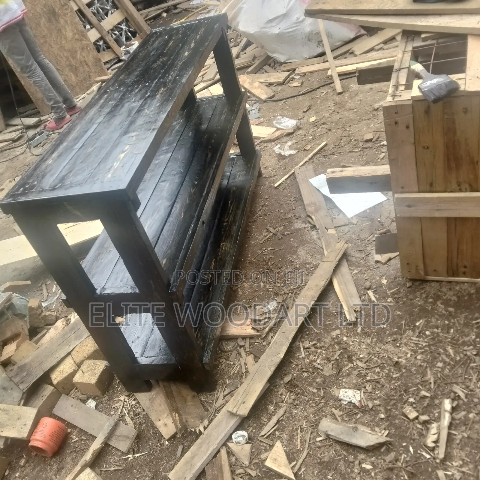 Dark Rustic Kitchen Organizer