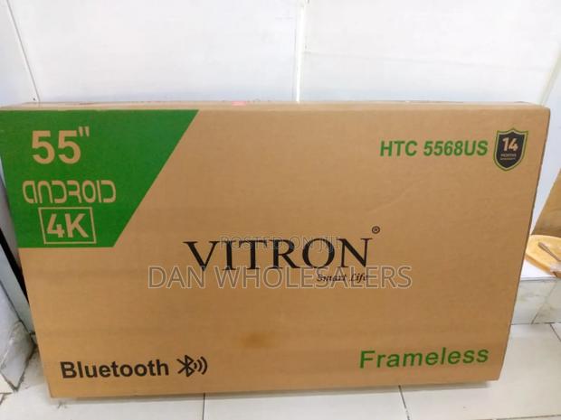 Vitron 55" Bezel-Less Uhd Smart Tv - Crystal Clear Viewing - thumbnail 2