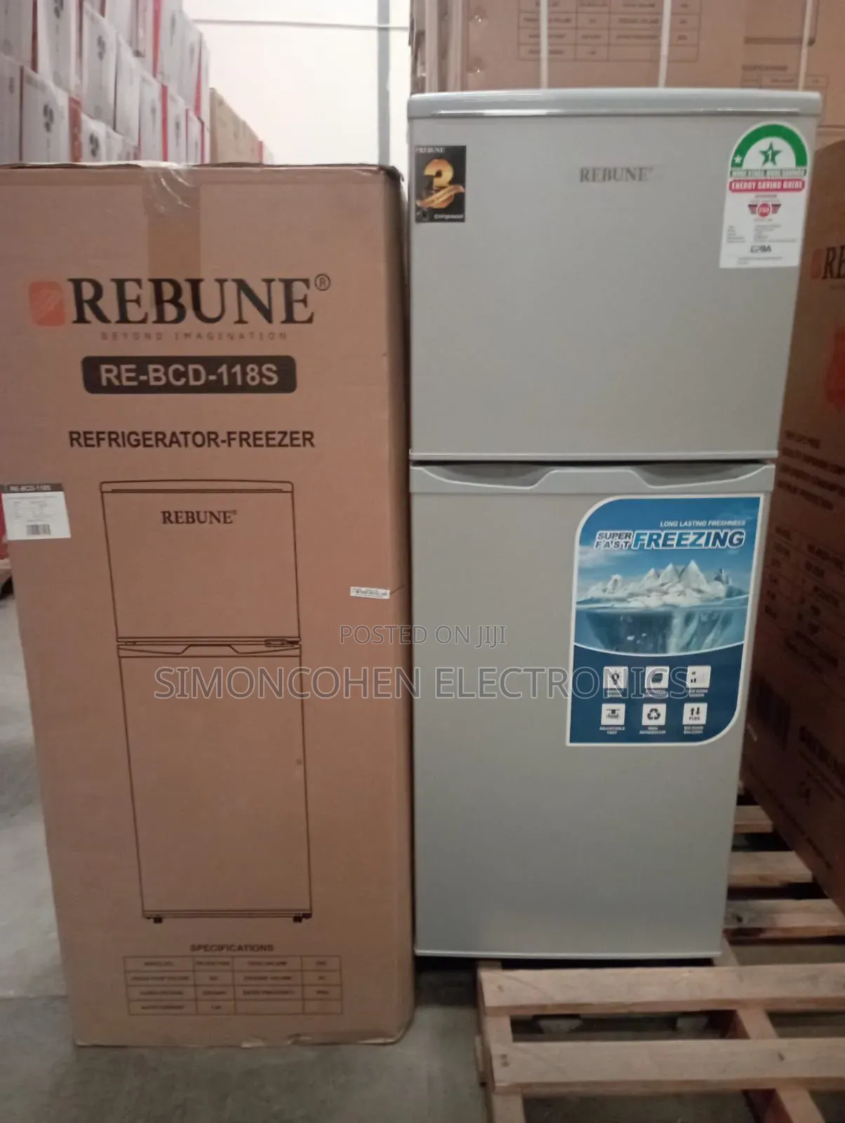 Rebune 118ltrs Fridge