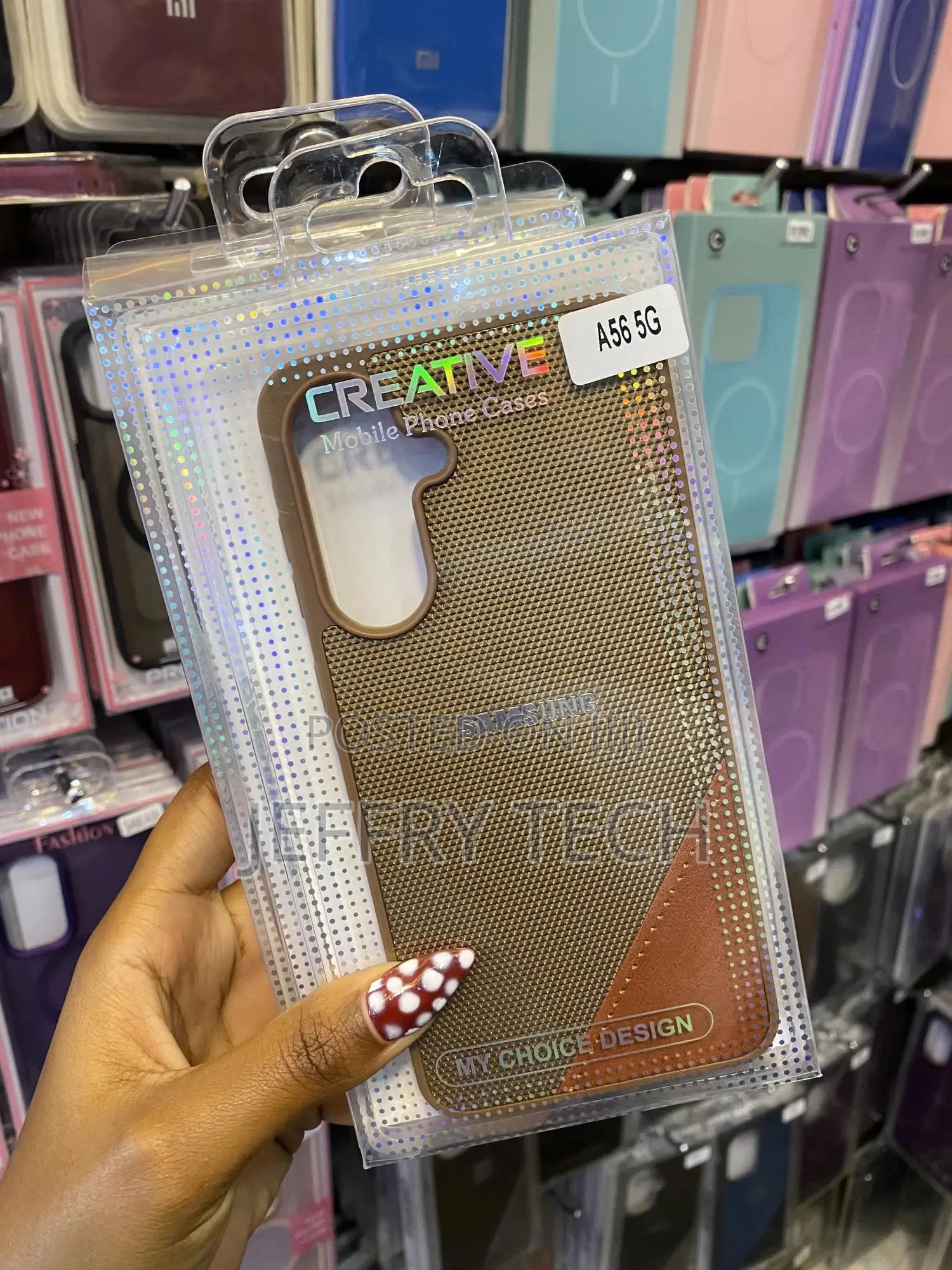 Misea Samsung Galaxy A56 5g Back Case Litchi Texture Leather