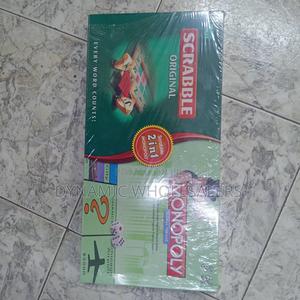 2-in-1 Board Game Featuring Both Scrabble and Monopoly. - thumbnail 2