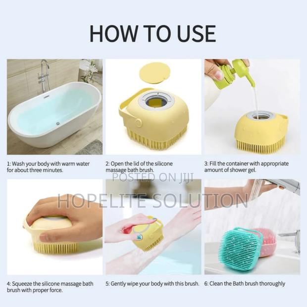 Silicone Bathing Shower Brush - thumbnail 4