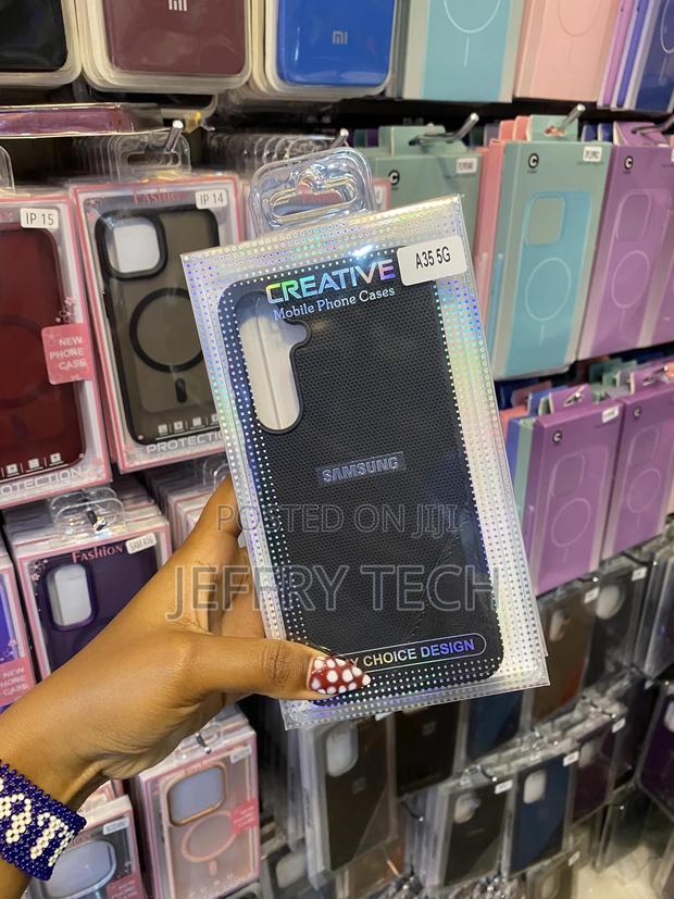 Jipsy Samsung Galaxy A35 5g Leather Back Cover - thumbnail 2