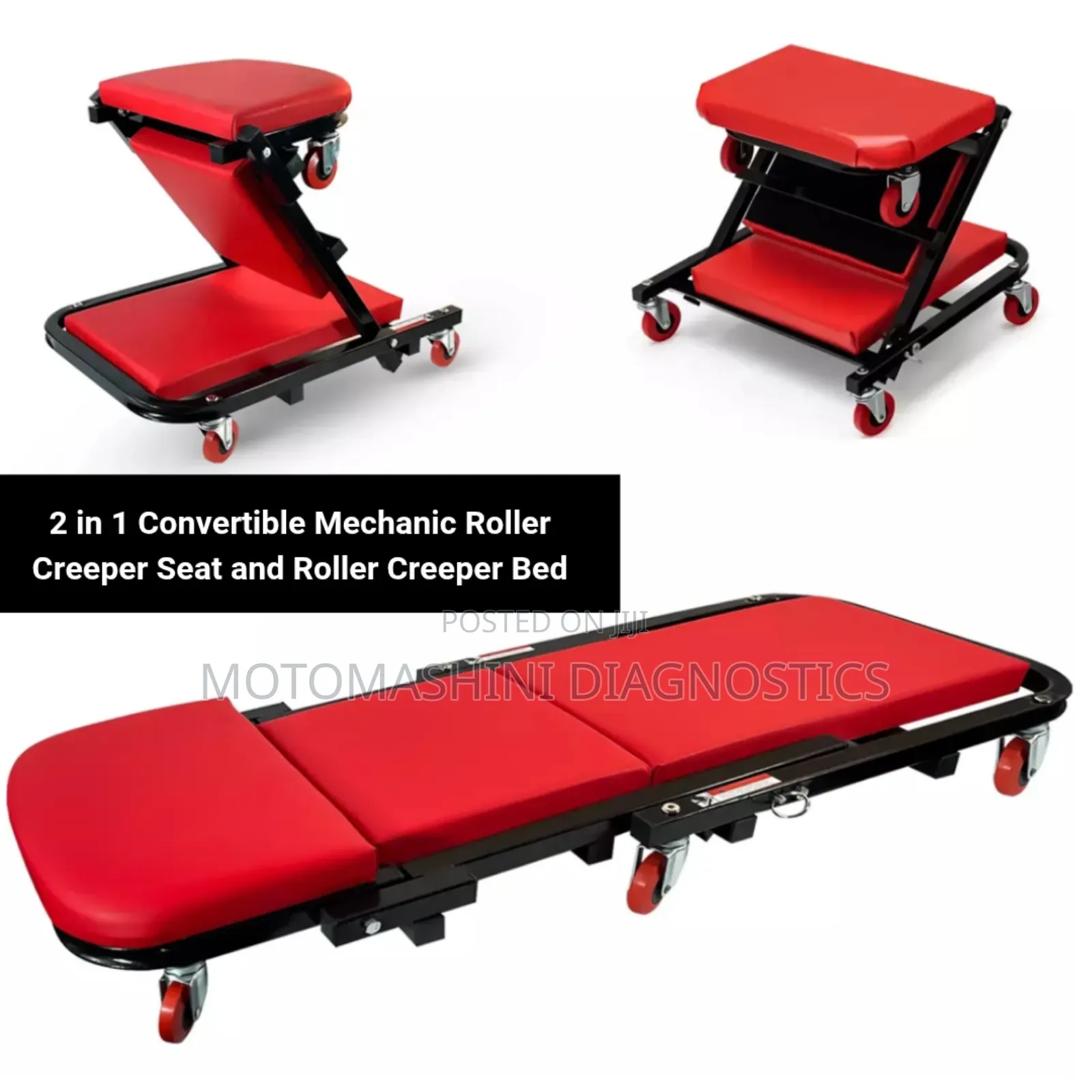Mechanical Roller Creeper 2 in 1 Padded Creeper
