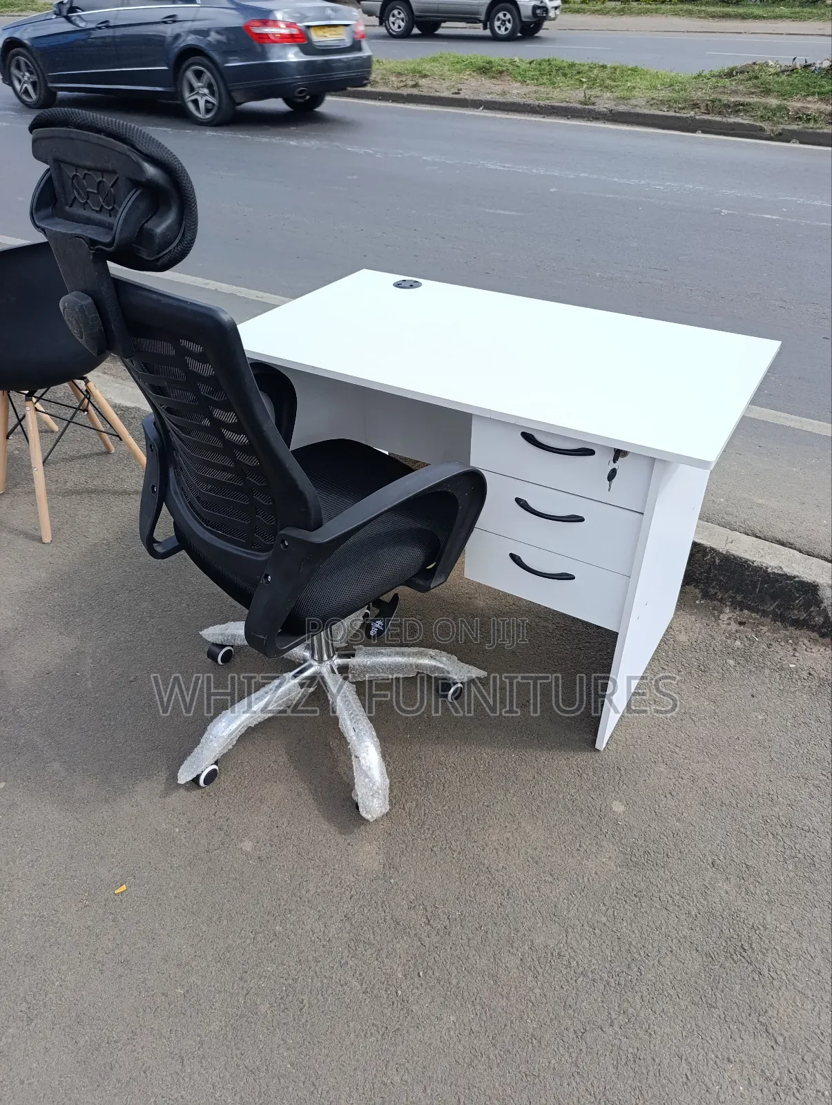 White Desk And Headrest Chair Desk And Chair Desk And Chair