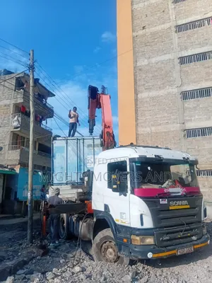 Trailers With Cranes Accessible for Hoisting and Logistics Errands