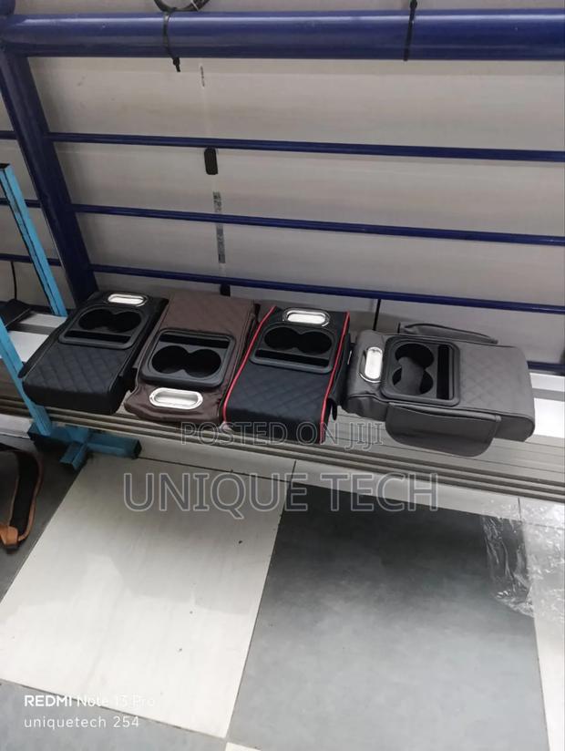 Car Armrest Console With Tissue Box Cup+Phone Holders - main view