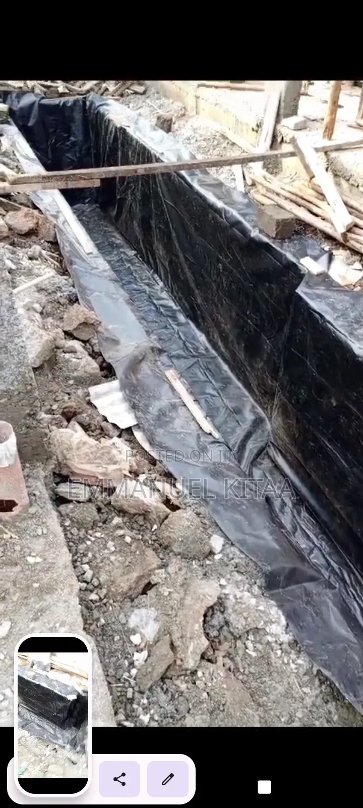Underground Water Tank Damliner,Dam Liners, Swimming Pool