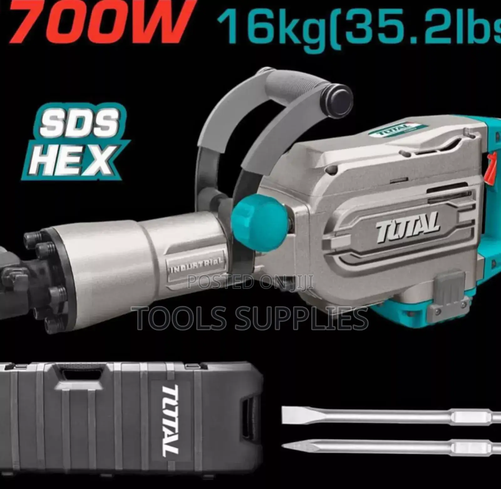 Total Demolition Jack Hammer 1700 Watts