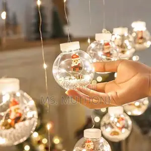 3.5 M (10 Balls )Christmas Led String Lights With Decorative Balls.