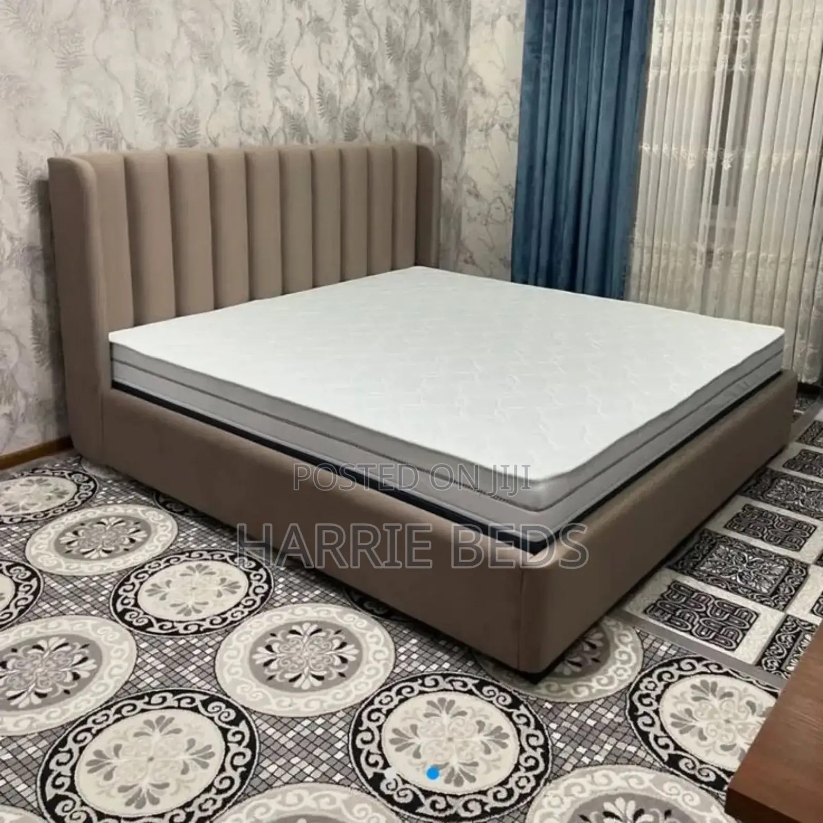 Upholstery Bed With Glosy Finish