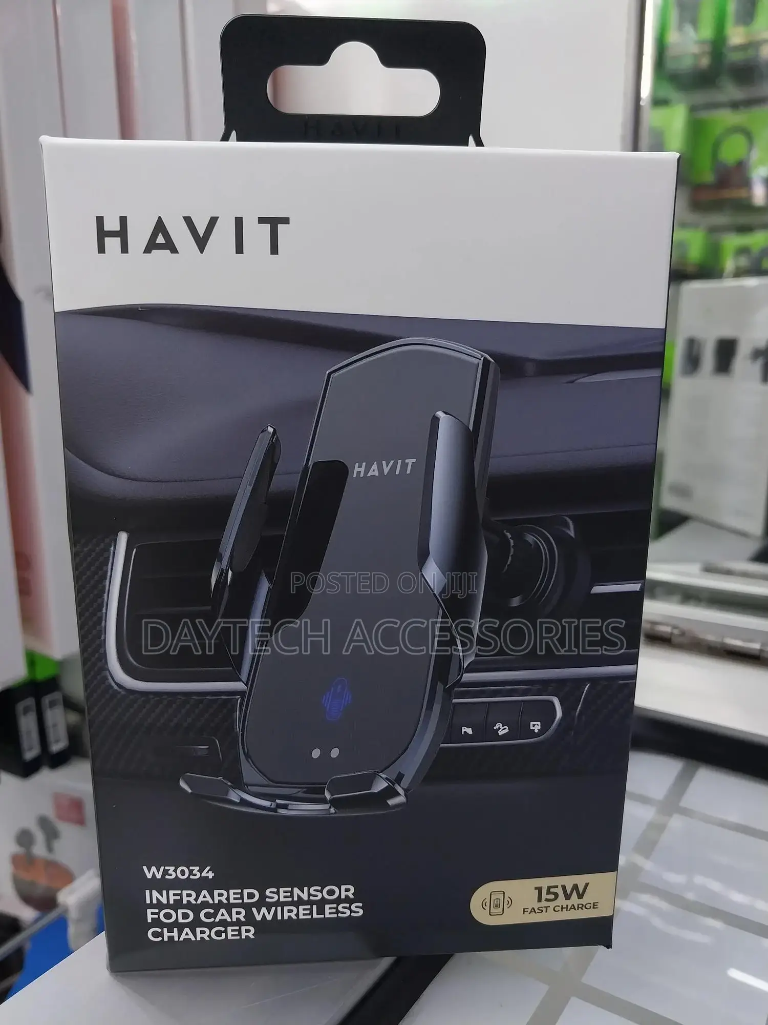 Havit W3034 High Quality Phone Holder and Wireless Charger.