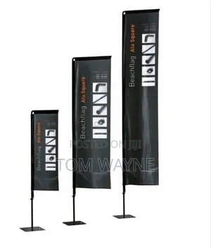 Double Sided Telescopic Flag Banner