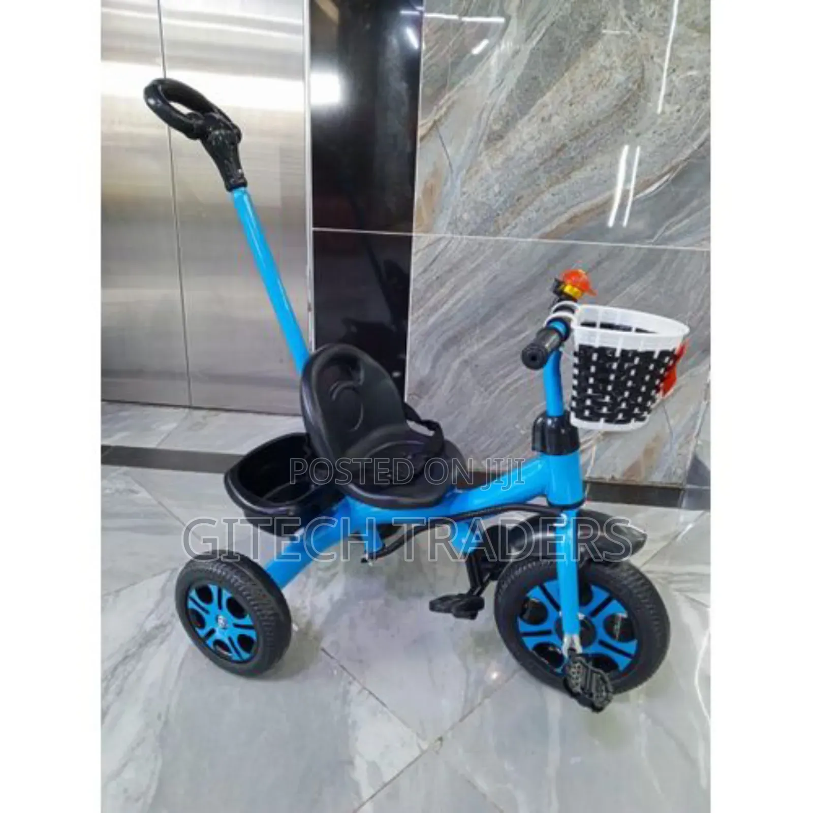 Tricycle With Push Handle