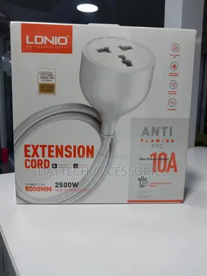 Ldnio Power Strip 5m Extension One Way Power Socket.