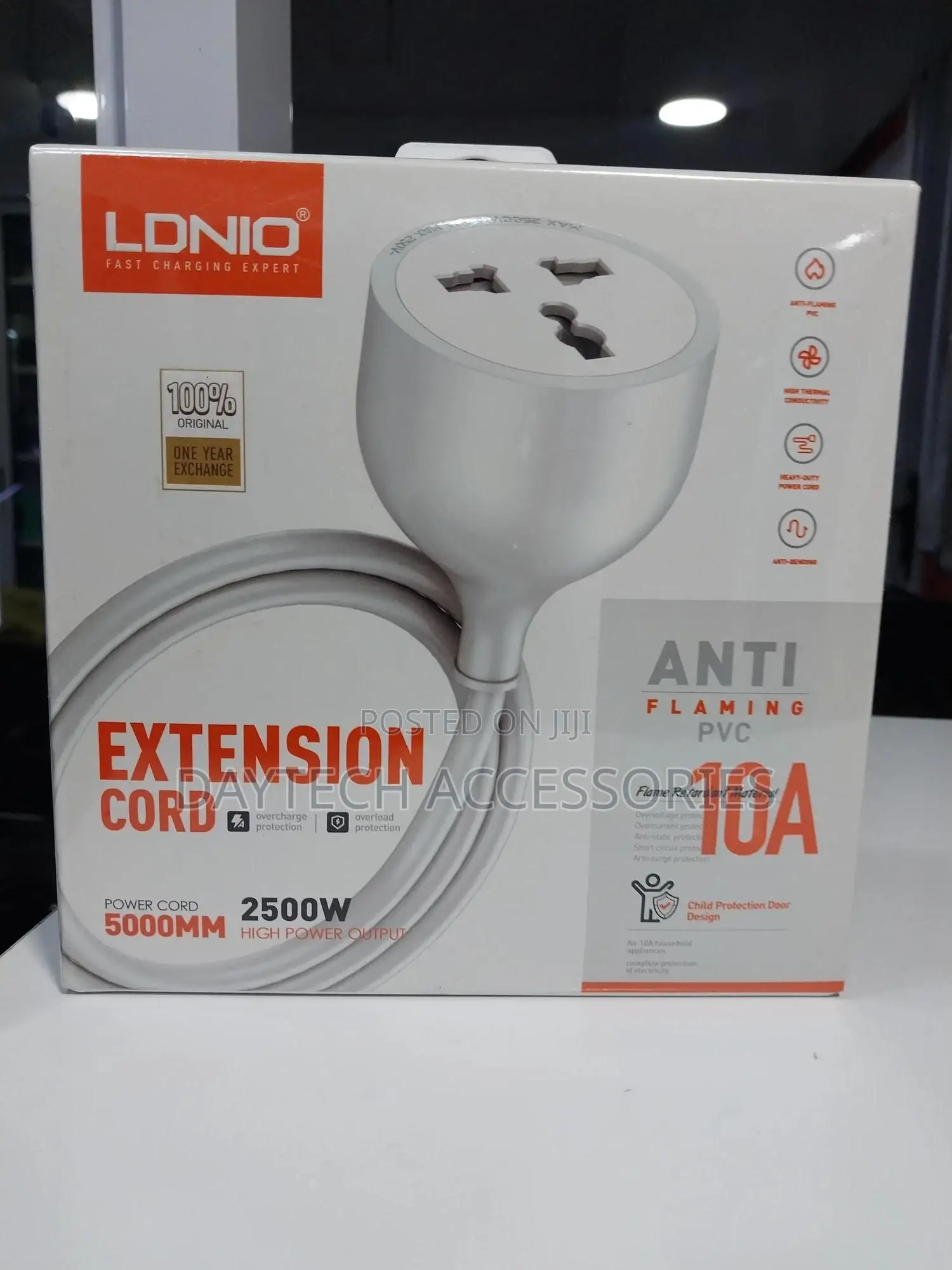 Ldnio Power Strip 5m Extension One Way Power Socket.