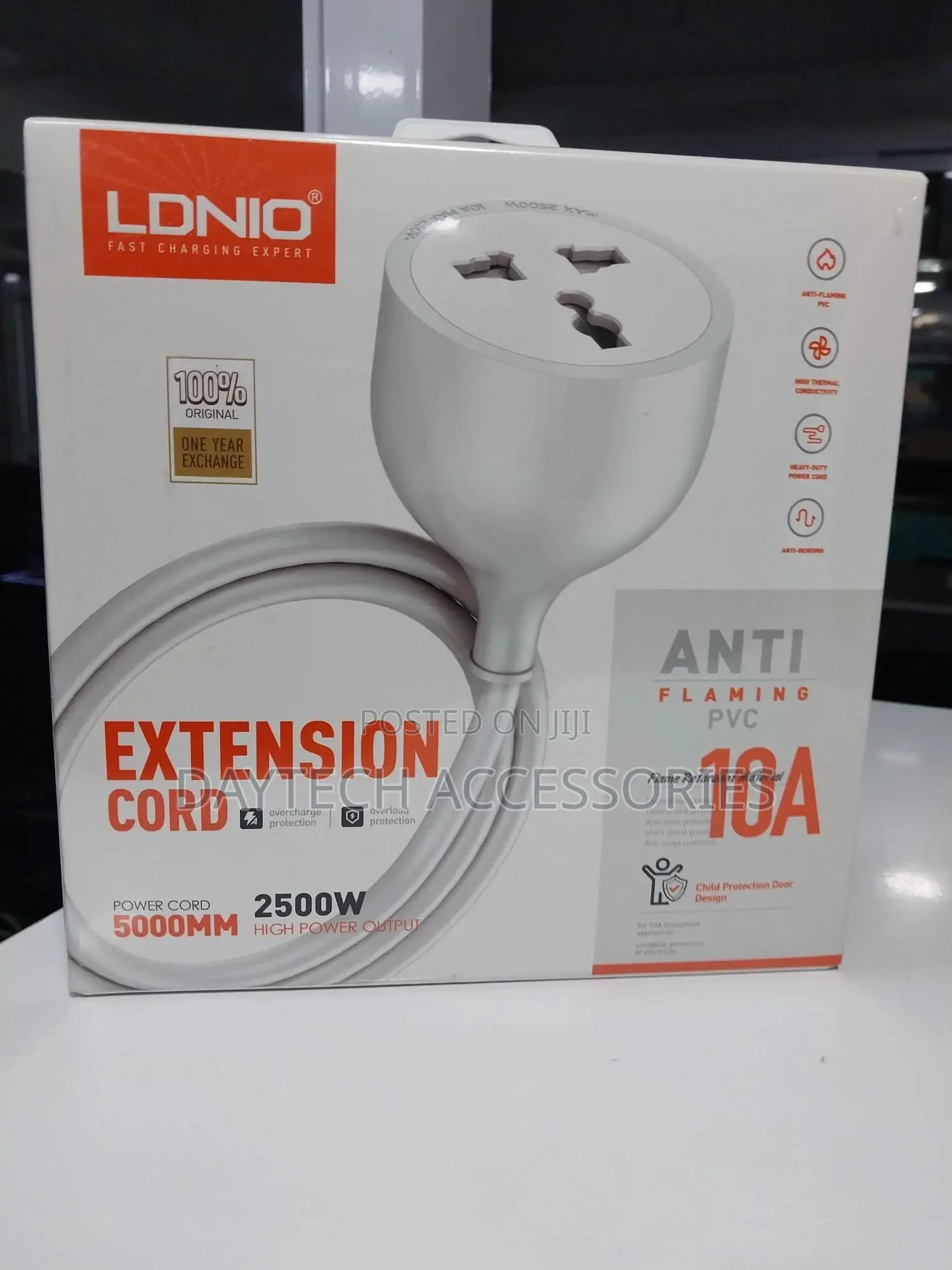 Ldnio Power Strip 5m Extension One Way Power Socket.