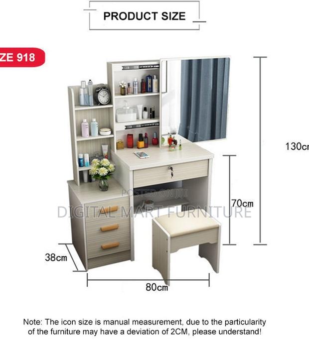 Dressing Table: White Mirror Dressing Unit - thumbnail 7