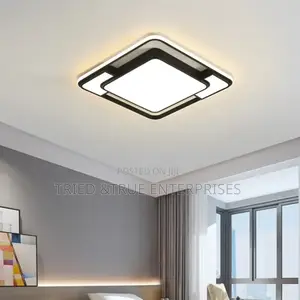 Vintage Modern Led Square Tricolour Chandelier Ceiling Light Kb5