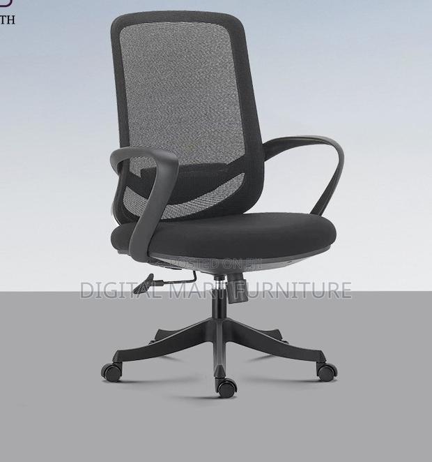 Office Chair: Fabric Blue Mesh Chair - thumbnail 3