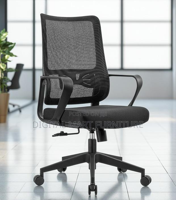 Office Chair: Fabric Blue Mesh Chair - thumbnail 7