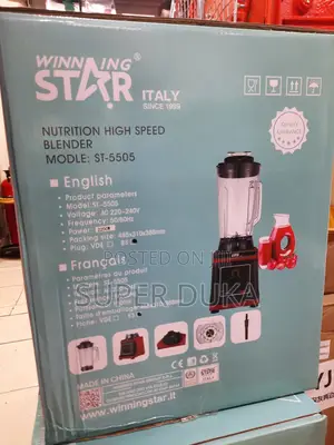 Winning Star Nutrition High Speed Blender, Model St-5505.