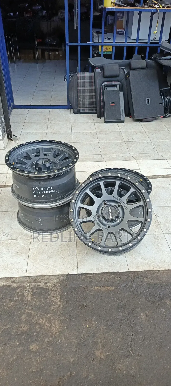 17" Alloys Wheels by Method Usa. 5holes for Landcruiser.