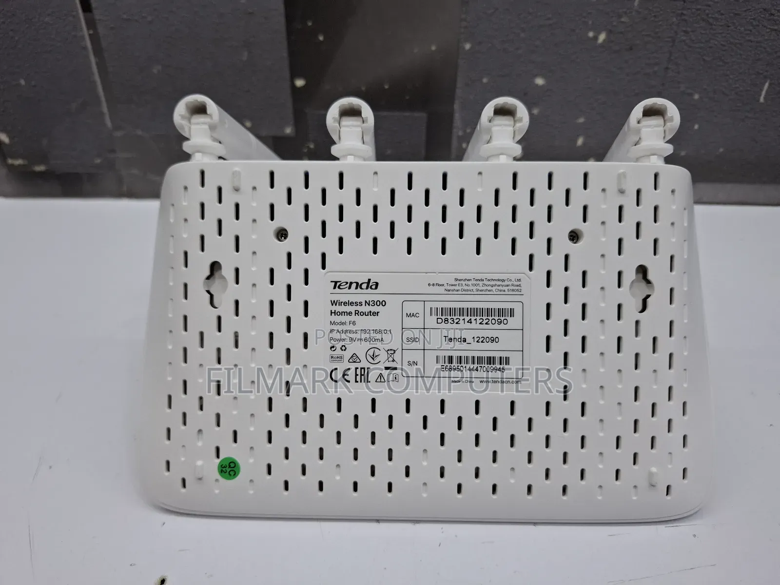 Tenda F6 Wireless Router N300 Wifi Repeater With 4 Antennas