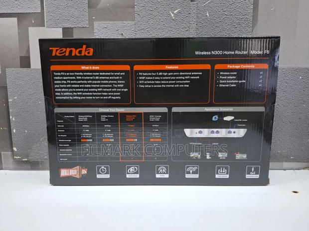 Tenda F6 Wireless Router N300 Wifi Repeater With 4 Antennas - thumbnail 9