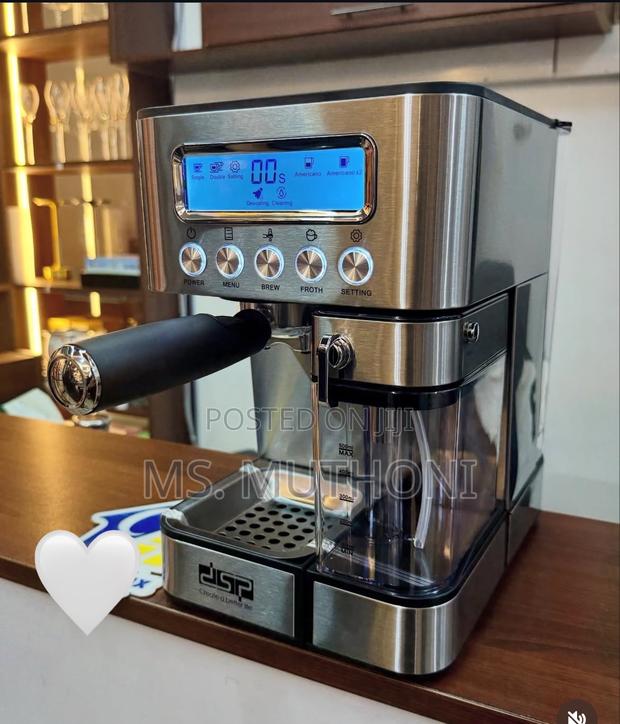 DSP Espresso Coffee Maker Machine – 1350w, 15 Bar Pump,1.8l Water Tank