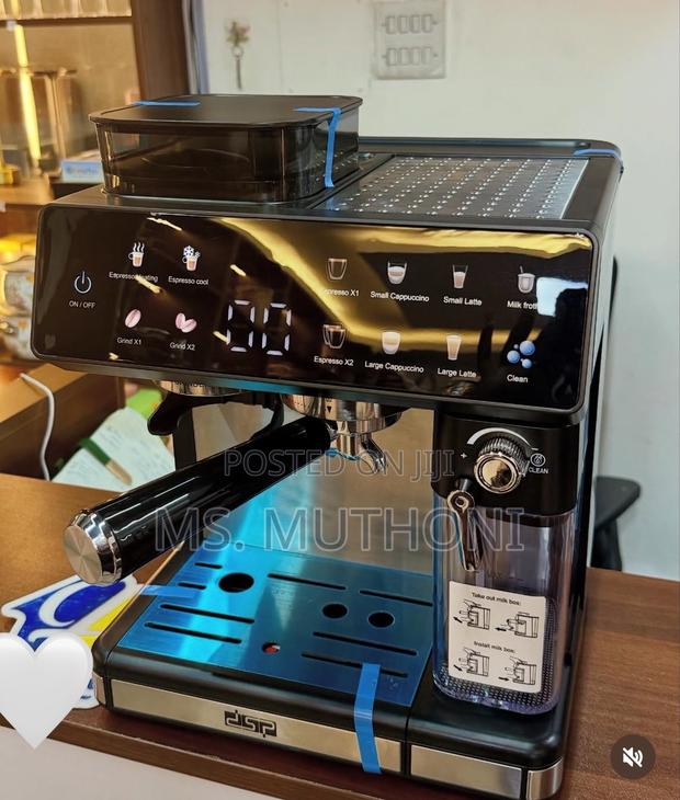 DSP 3 in 1 Espresso Coffee Machine, 1350w, 20 Bar Pressure - main view
