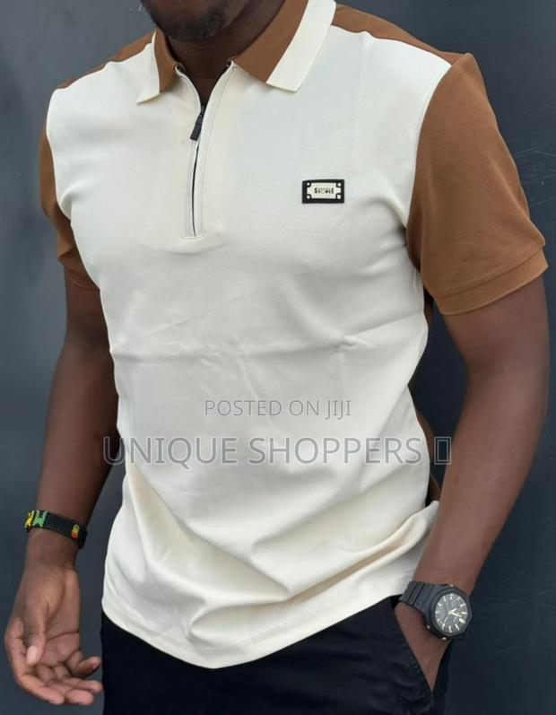 High Quality Tshirt With Zipper - thumbnail 4