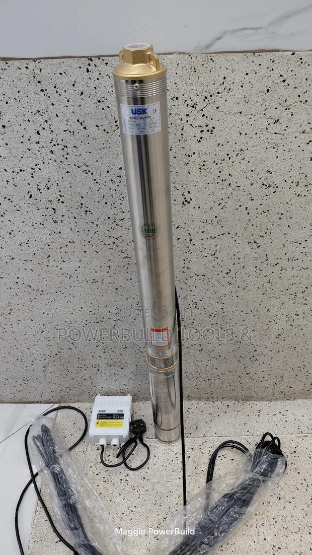 Approved 2hp Usk Electric Submersible Pump 151m Head With Control Box - thumbnail 3
