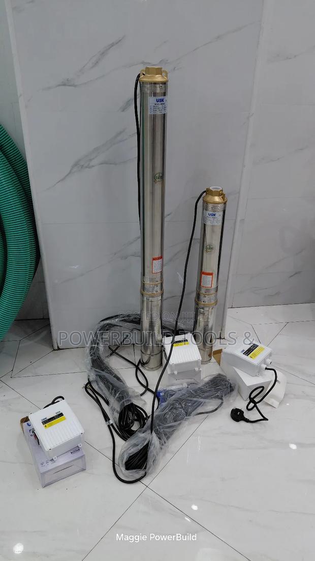 Usk 0.5hp Submersible Pump Deep Well With Control Box