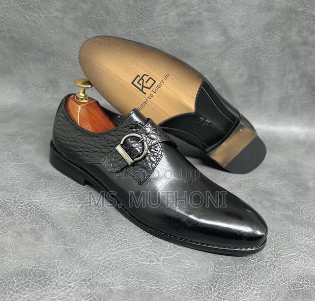 Roberto Guerrini Men's Monk Strap Shoes Size 39-46