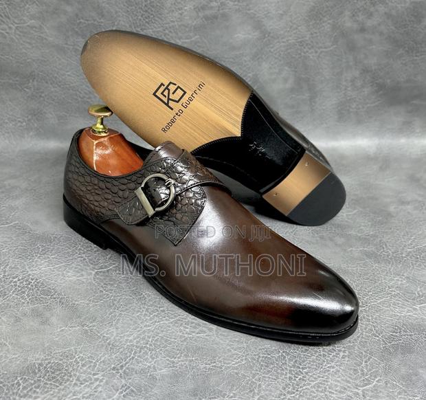 Roberto Guerrini Men's Monk Strap Shoes Size 39-46 - thumbnail 2