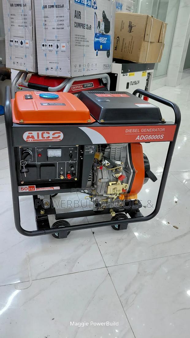 Aico Adg6000s Air Cooled Diesel Generator Keystart - thumbnail 2