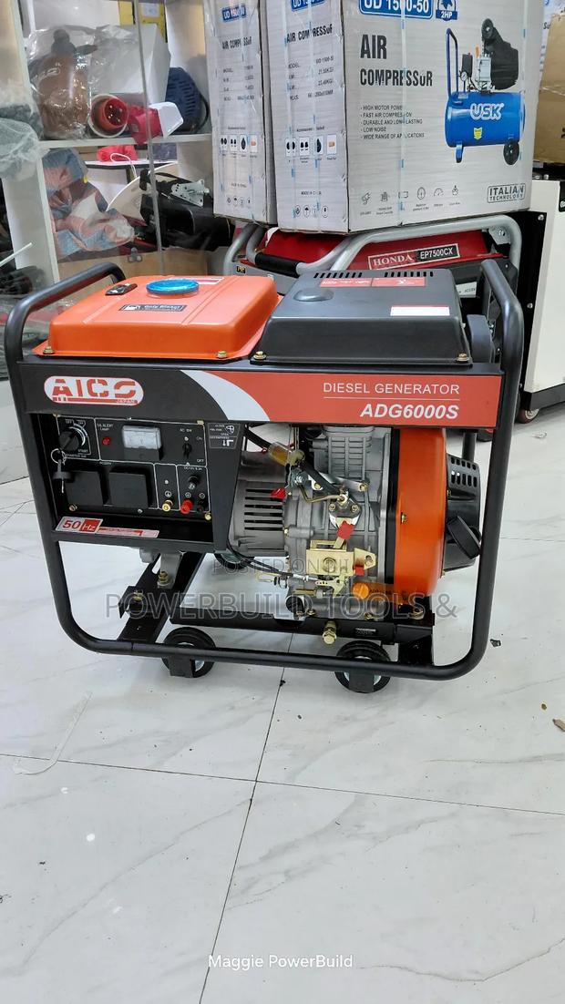 Aico Adg6000s Air Cooled Diesel Generator Keystart - thumbnail 4
