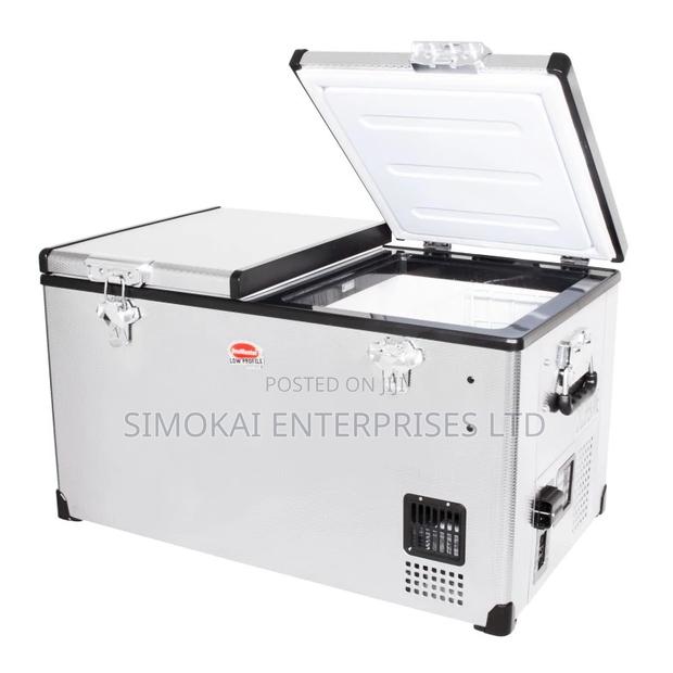 Snomaster –66l Low Profile Dual Compartment Stainless Fridge/Freezer
