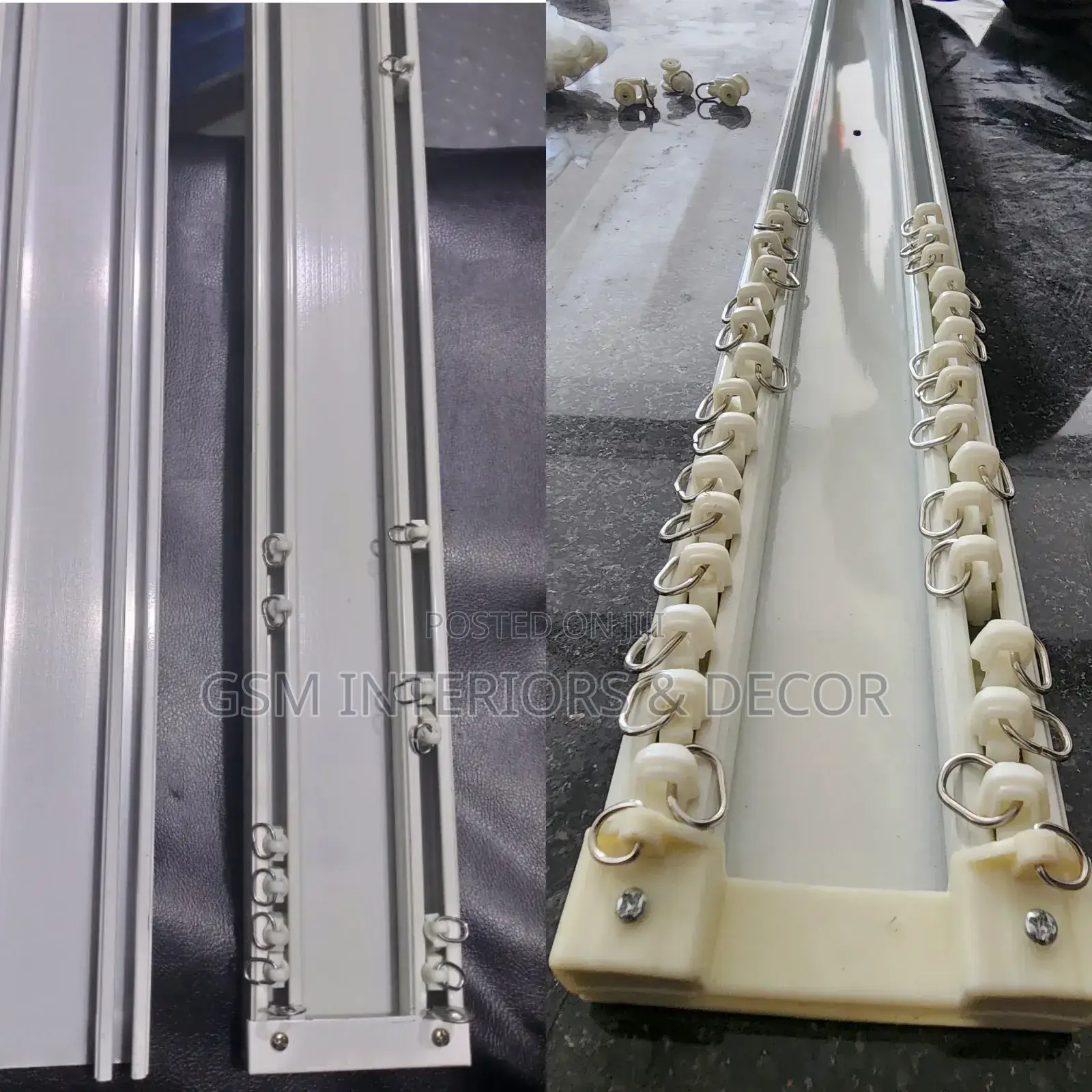 Twin Track Aluminium Double Rails With Runners