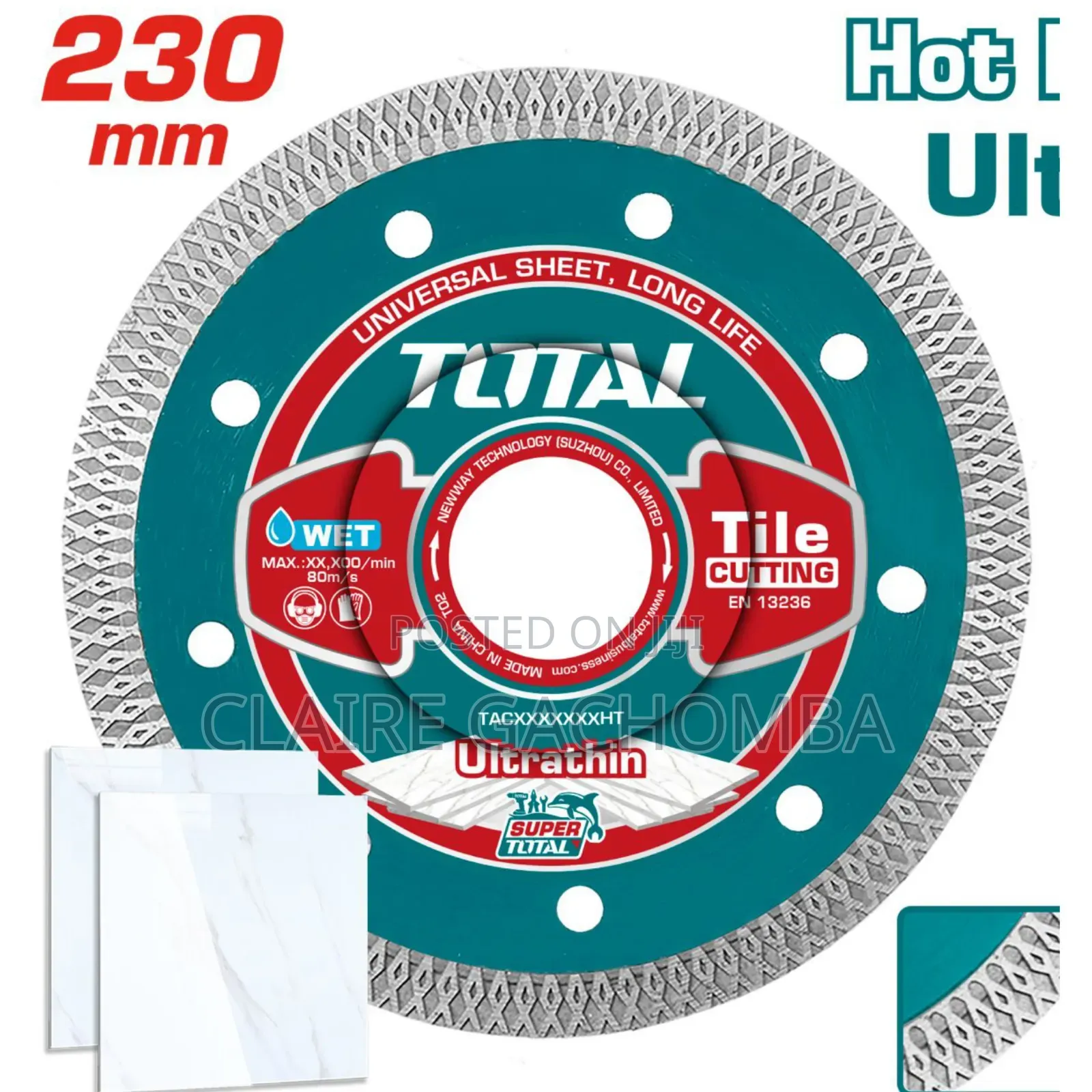 Total Ultrathin Diamond Disc 
Tacht
230mm