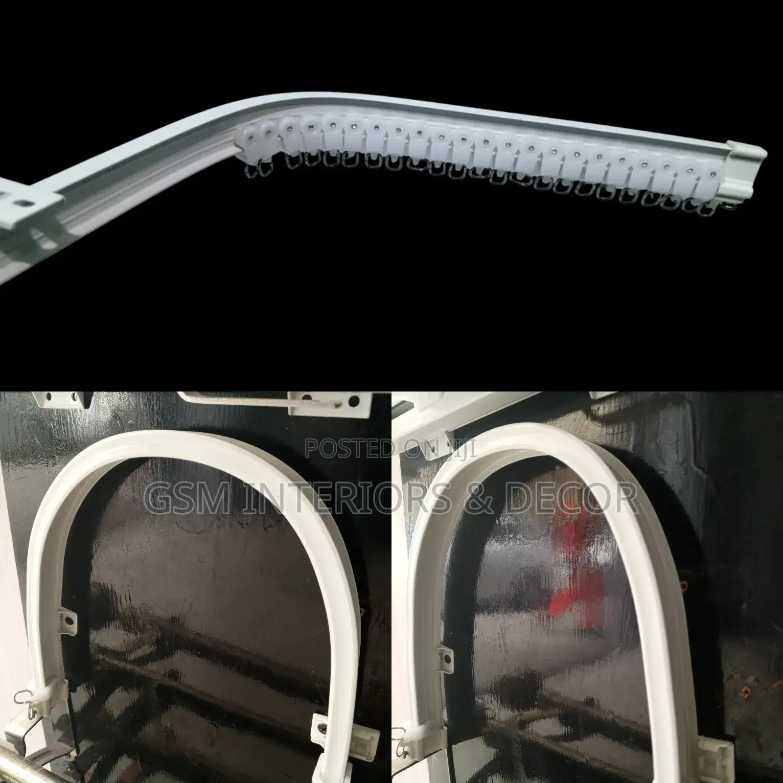 Classy Aluminium Curtain Rails Freely Bending 1m