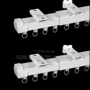 Pre White Aluminium Curtain Rails With Smooth Rollers - thumbnail 2